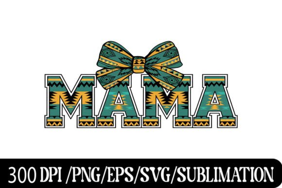 Boho Western Mama Typography Design Review