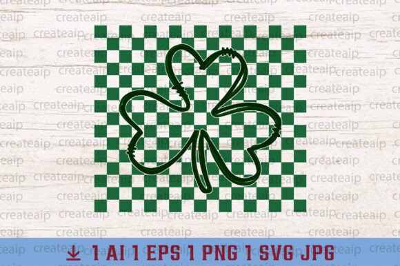 Checkered Shamrock St Patrick's Day SVG Review