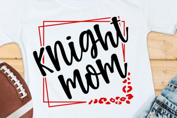 Knight Mom School Spirit Shirt PNG SVG Review