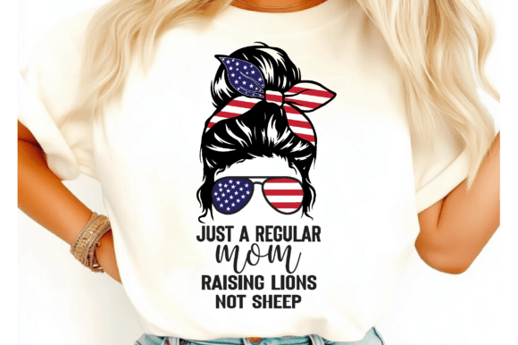 Mom Life in Stitches: Real Talk on the Just a Regular Mom Raising PNG, July SVG