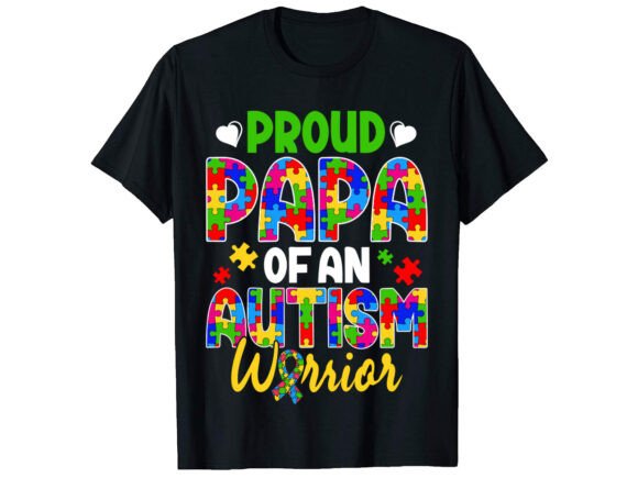 Proud Papa of an Autism T-shirt Design Review
