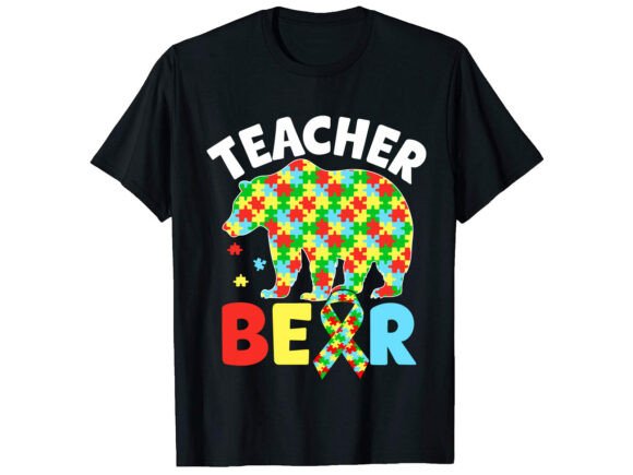 Teacher Bear Autism T-shirt: A Designer’s Real-World Embroidery Review